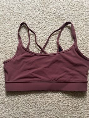 Vuori Dusty Mauve Strappy Sports Bra